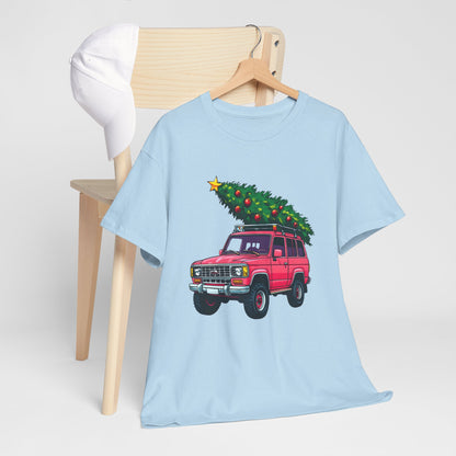 Pink SUV Christmas Tree Tee