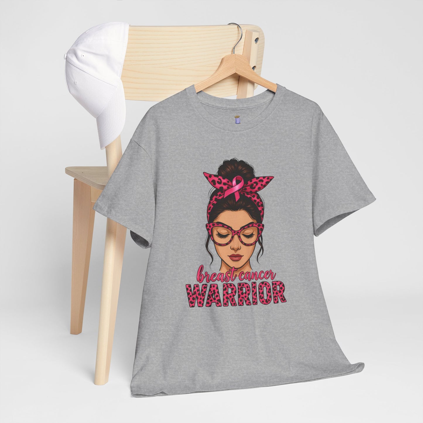 Breast Cancer Warrior Tee, Inspirational T-Shirt for Survivors, Supportive Gift for Cancer Awareness Events, Unisex Cotton Top, [...]