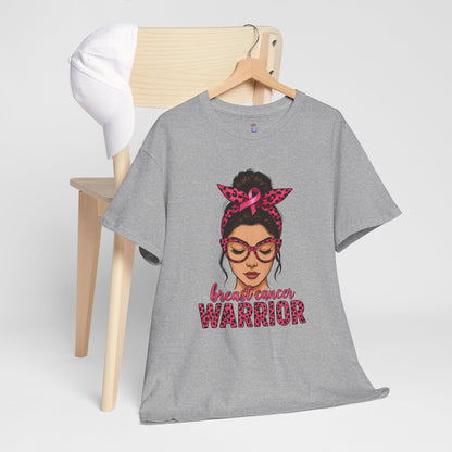 Breast Cancer Warrior Tee, Inspirational T-Shirt for Survivors, Supportive Gift for Cancer Awareness Events, Unisex Cotton Top, [...]