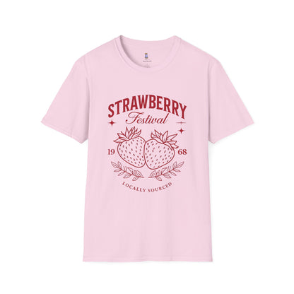 Strawberry Festival Unisex T-Shirt, Vintage Berry Tee, Local Produce Shirt, Farmhouse Fashion, Summer Celebration Wear