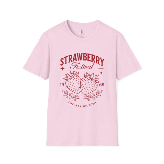 Strawberry Festival Unisex T-Shirt, Vintage Berry Tee, Local Produce Shirt, Farmhouse Fashion, Summer Celebration Wear