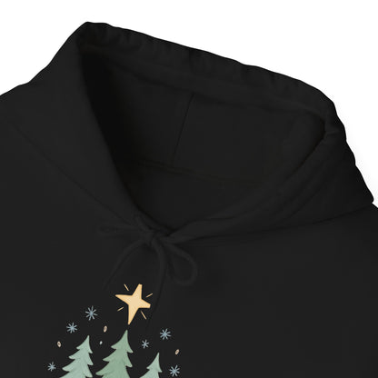 Holiday Hoodie - "Peace on Earth" Christmas Tree Pullover