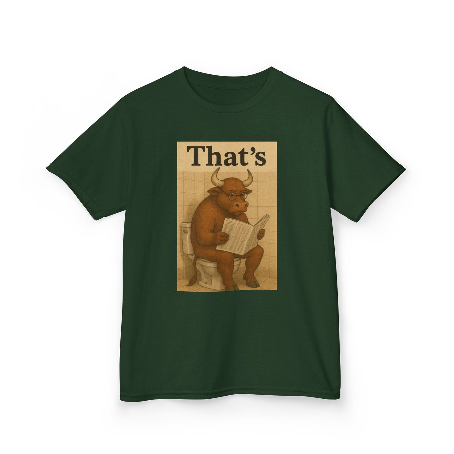 Bull Market Bathroom Break - Funny Kids Tee