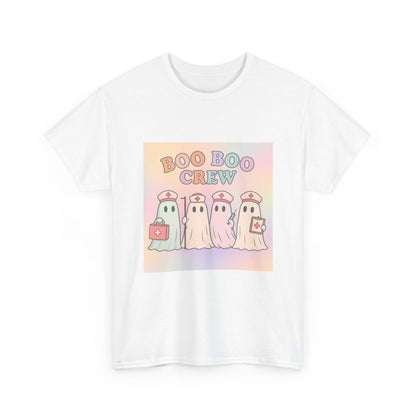 Boo Boo Crew Nurse Ghost T-Shirt – Cute Pastel Halloween Medical Tee