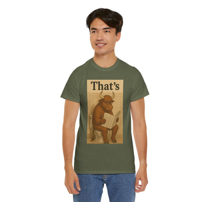 Bull on Toilet Unisex Tee