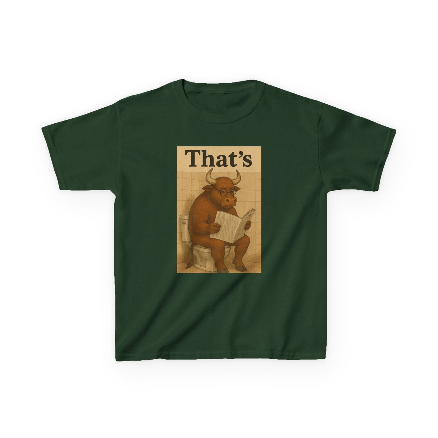 Bull Market Bathroom Break - Funny Kids Tee