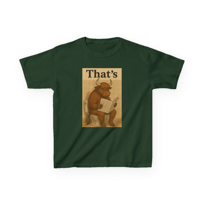 Bull Market Bathroom Break - Funny Kids Tee