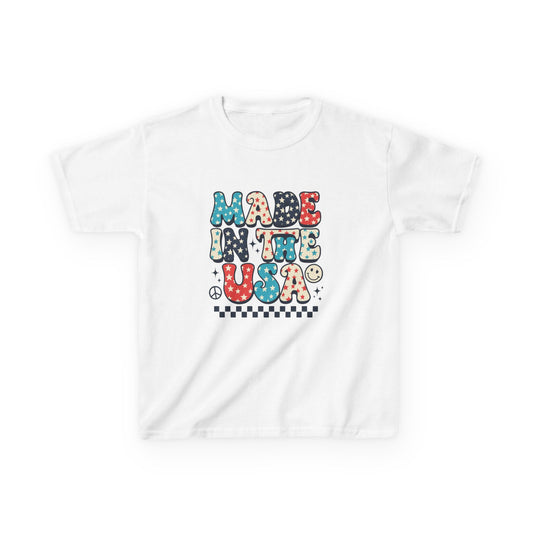 Retro USA Dino Christmas Tee - Made in the USA
