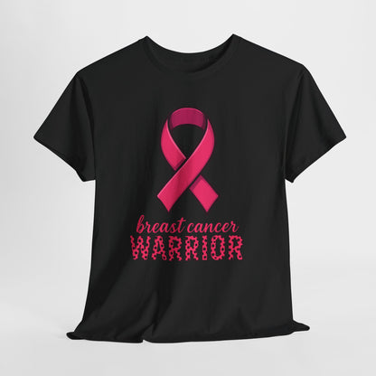 Breast Cancer Warrior Pink Ribbon Tee