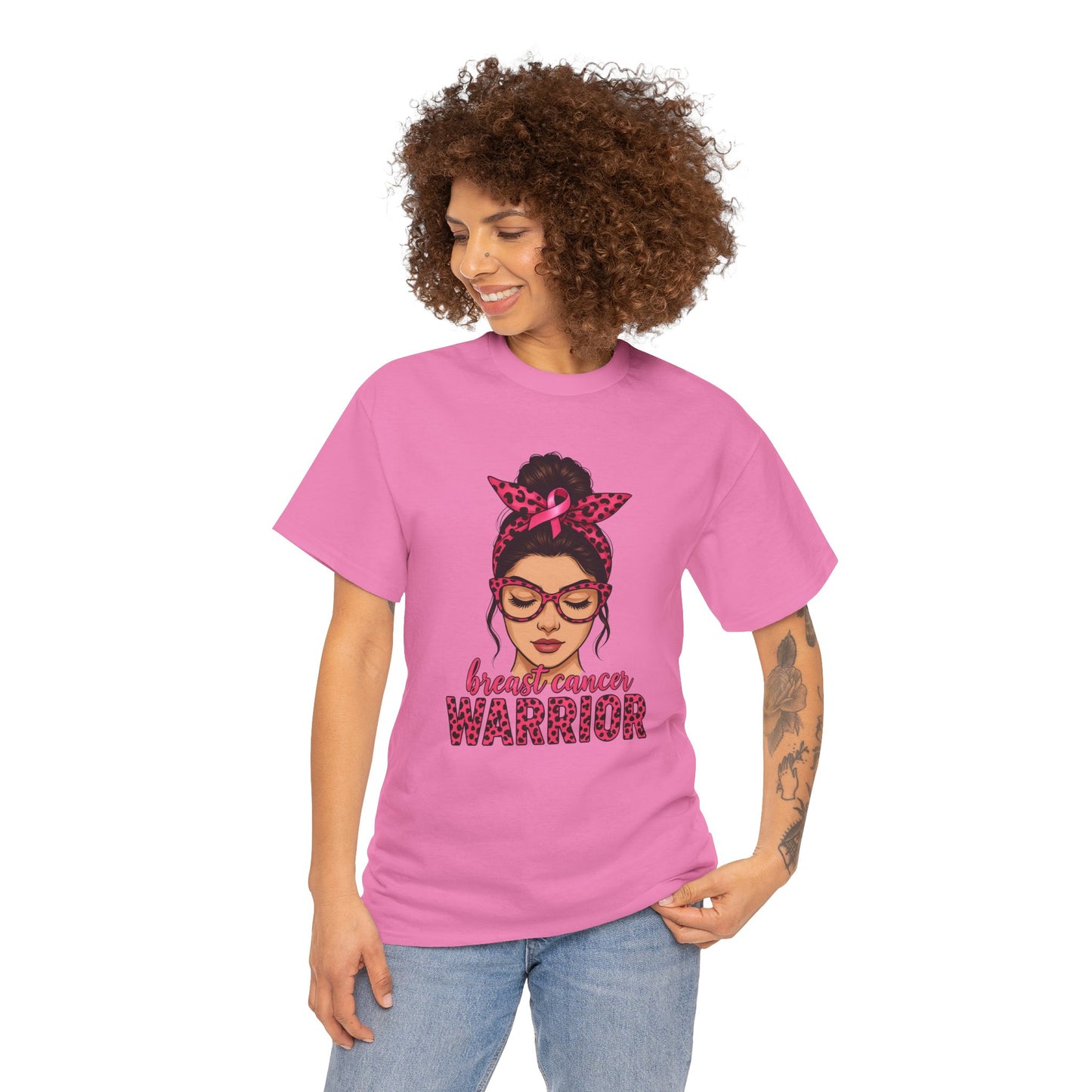 Breast Cancer Warrior Tee, Inspirational T-Shirt for Survivors, Supportive Gift for Cancer Awareness Events, Unisex Cotton Top, [...]
