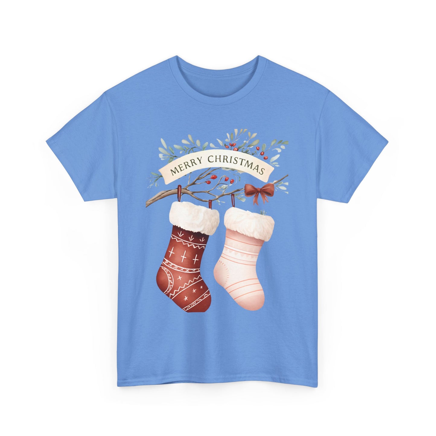 Watercolor Christmas Stocking Tee - Hope & Love