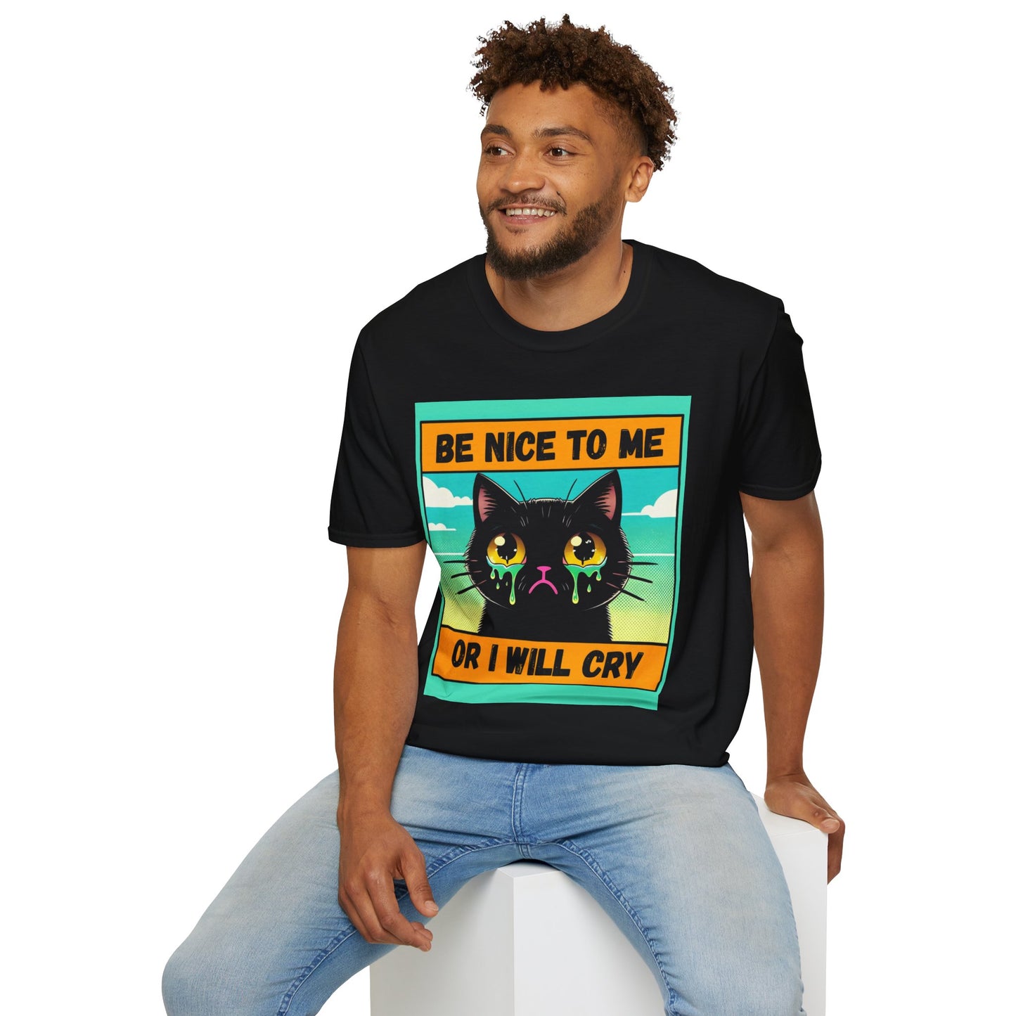 Playful Cat Graphic Tee, Unisex T-Shirt, Gift for Cat Lovers, Cute Animal Apparel, Funny Pet Quote Shirt