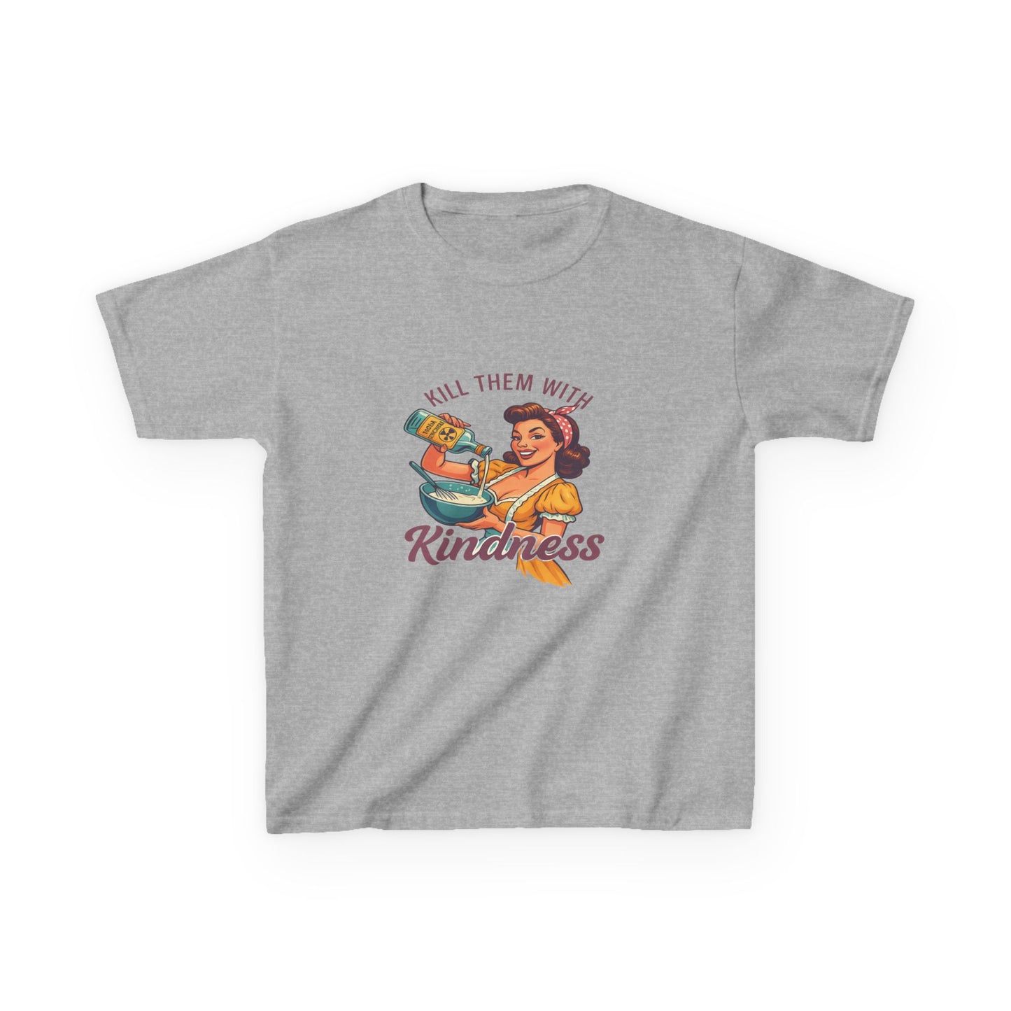 Radioactive Kindness: Funny Xmas Dinosaur Tee for Kids
