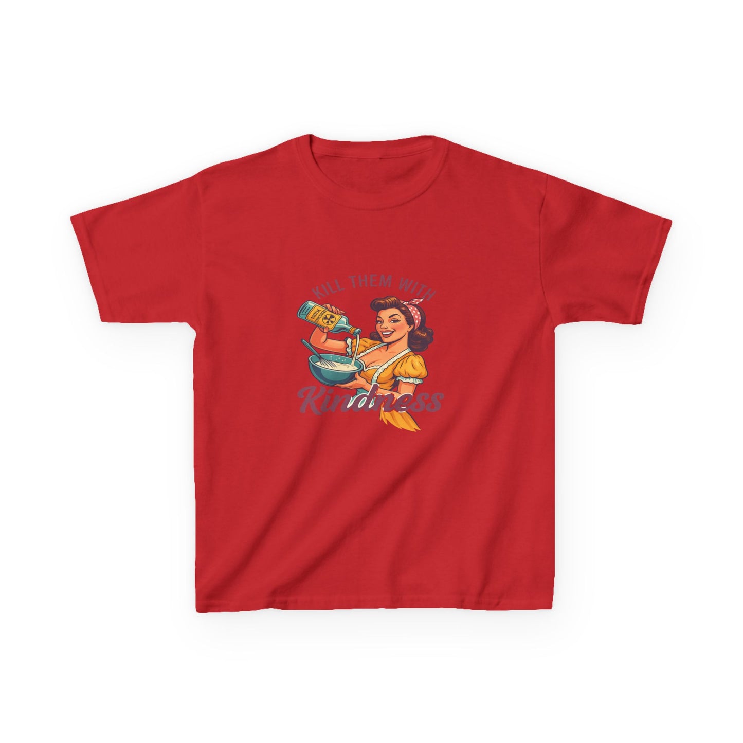 Radioactive Kindness: Funny Xmas Dinosaur Tee for Kids