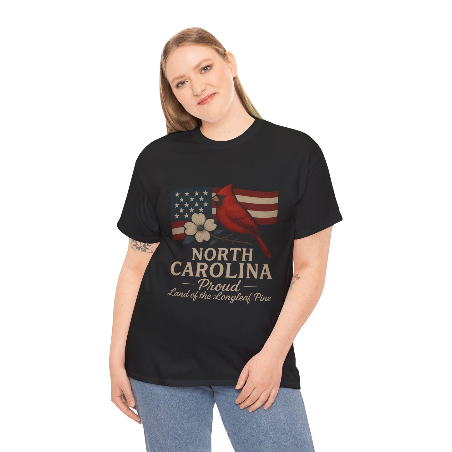 NC Pride: Cardinal, Dogwood & State Flag Tee