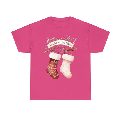 Watercolor Christmas Stocking Tee - Hope & Love
