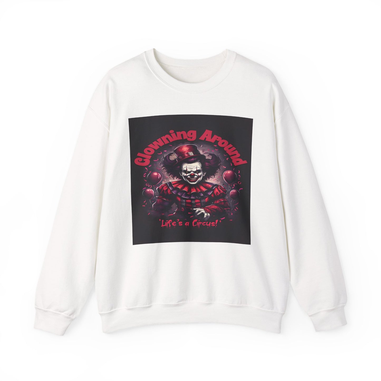 Creepy Clown Halloween Sweatshirt - Onna Thread's