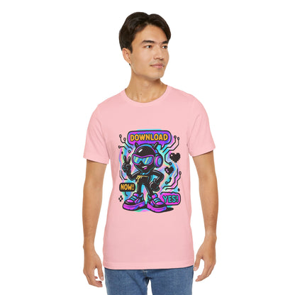 Download Now! Retro Gamer Alien T-Shirt — Neon Vaporwave Gaming Tee