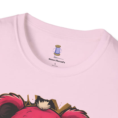 Cute Teddy Bear Graphic Tee, Soft Unisex Shirt, Casual Wear, Unique Gift, Gift for Her, Holiday Apparel