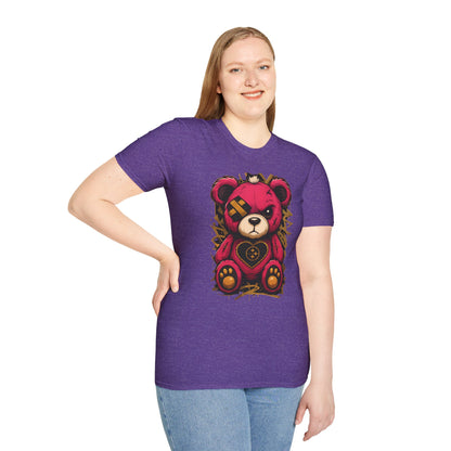 Cute Teddy Bear Graphic Tee, Soft Unisex Shirt, Casual Wear, Unique Gift, Gift for Her, Holiday Apparel