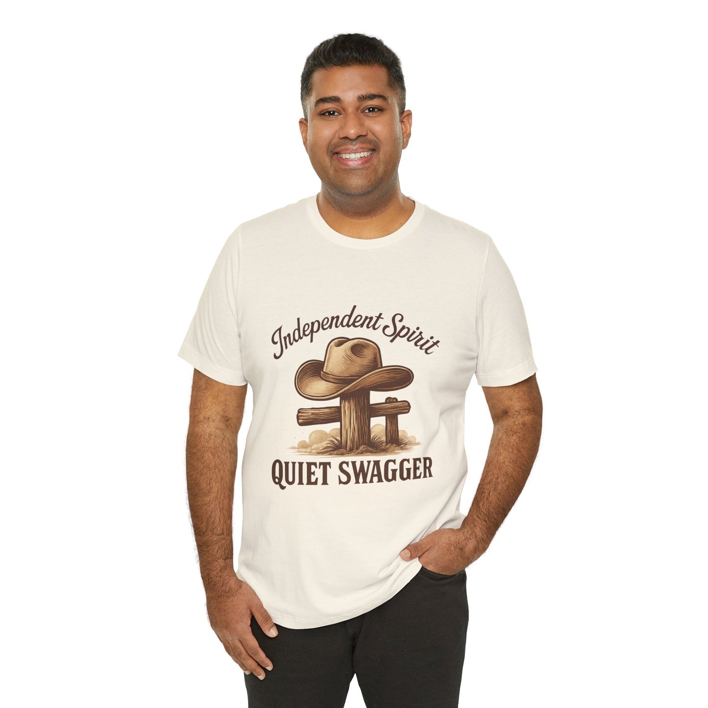Quiet Swagger Cowboy Tee — Independent Spirit Western T-Shirt