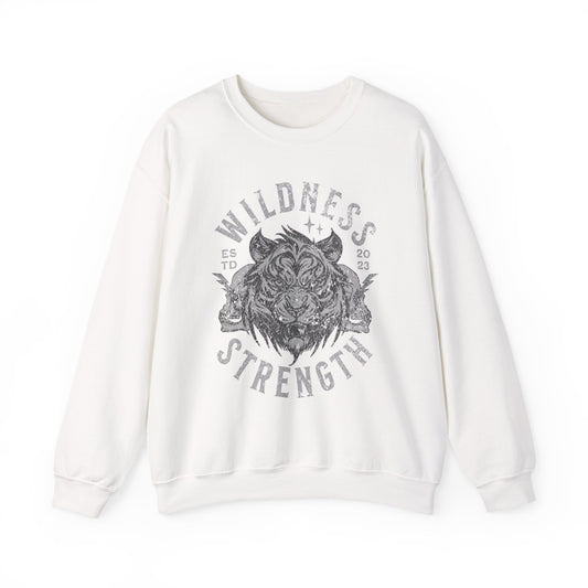 Wild Tiger Head, Skulls Halloween Sweatshirt