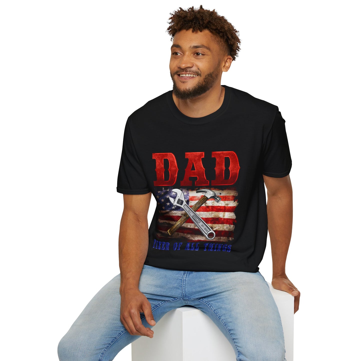 Camiseta de Papá Patriótico | Regalos para Todo | Día del Padre, Día de la Independencia, Regalo de Cumpleaños, Ropa Casual, Ropa para Papá