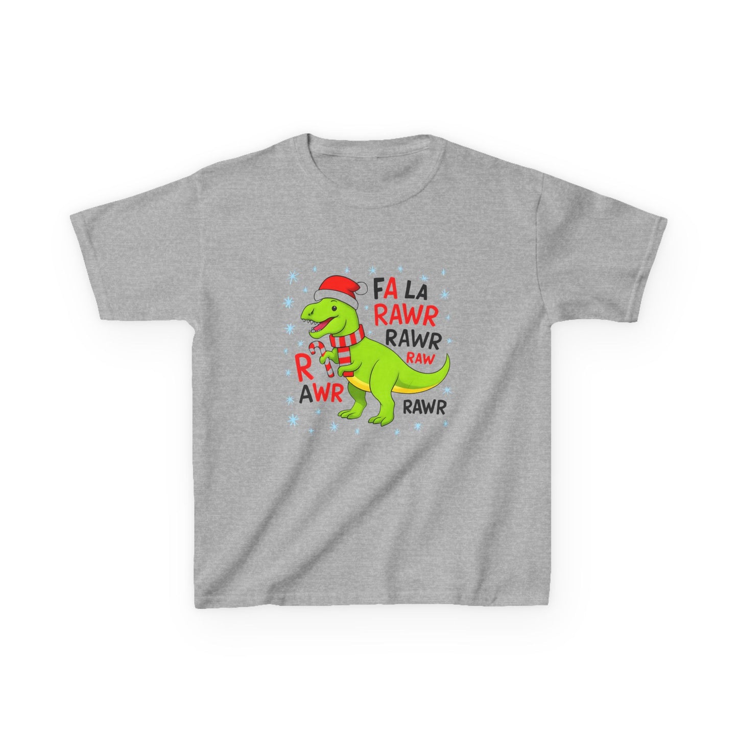 Holiday Dinosaur Kids Tee, Christmas Shirt, Fun Dinosaur T-Shirt, Kids Party Outfit, Cute Graphic Tee, Gift for Kids