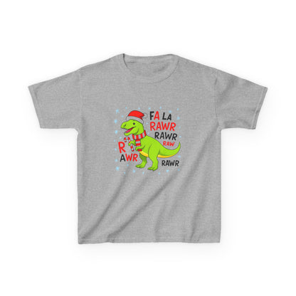 Holiday Dinosaur Kids Tee, Christmas Shirt, Fun Dinosaur T-Shirt, Kids Party Outfit, Cute Graphic Tee, Gift for Kids