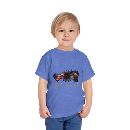 All American Girl Heart & Flower Tee