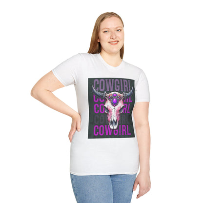 Stylish Cowgirl T-Shirt, Graphic Tee, Gift for Her, Western Apparel, Casual Wear, Festival Outfit, Vintage Cowgirl Style