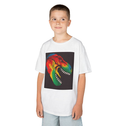 Colorful Dinosaur Kids Tee, Fun T-Shirt for Boys and Girls, Perfect for Birthdays, Playdates, Gifts, and Holiday Celebrations
