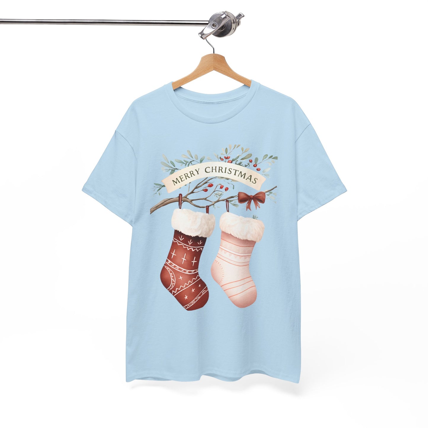Watercolor Christmas Stocking Tee - Hope & Love