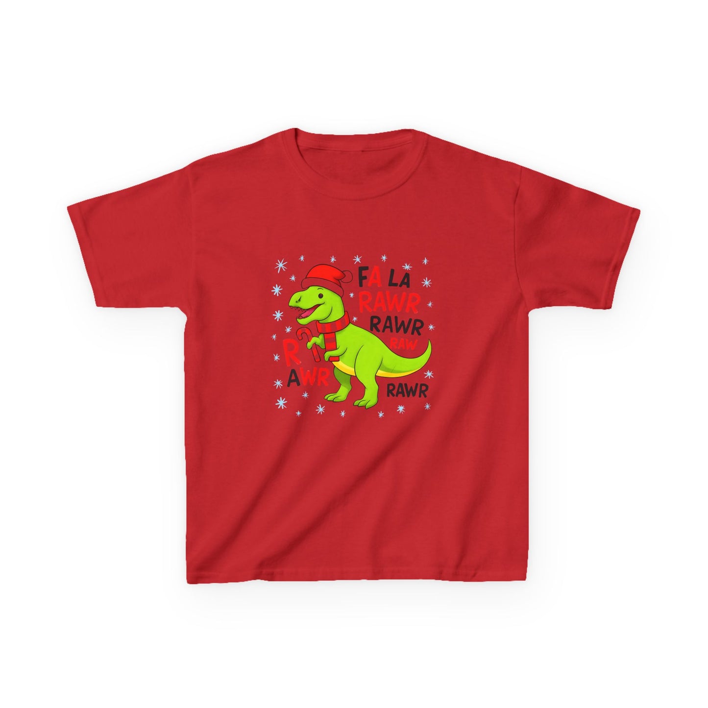 Holiday Dinosaur Kids Tee, Christmas Shirt, Fun Dinosaur T-Shirt, Kids Party Outfit, Cute Graphic Tee, Gift for Kids