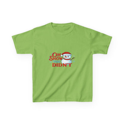 Oh Snow You Didn't! Snowman Dino Christmas Tee