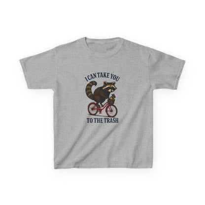 Raccoon Trash Ride Christmas Kids Tee