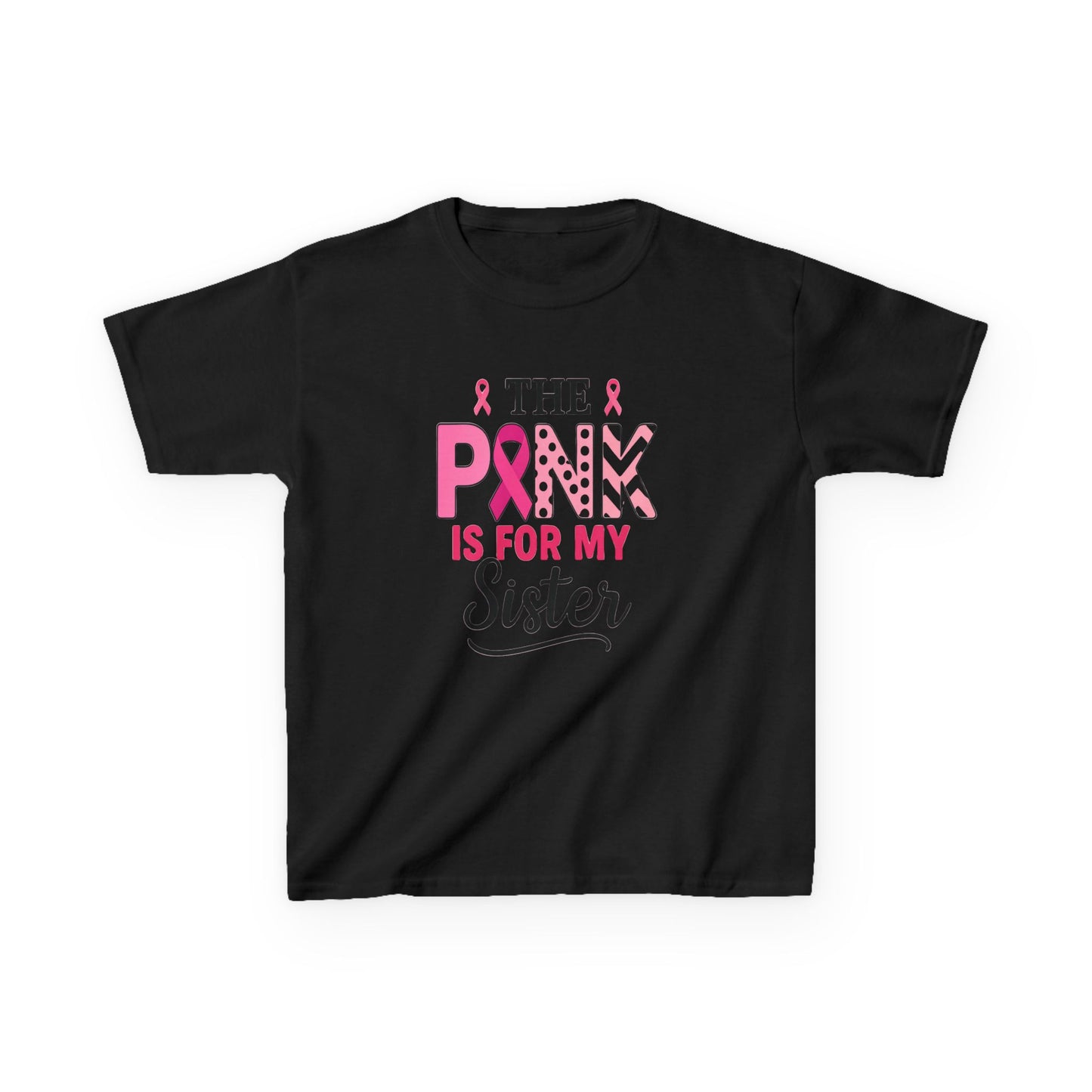 Pink Ribbon Sister Tee: Breast Cancer Awareness Gift