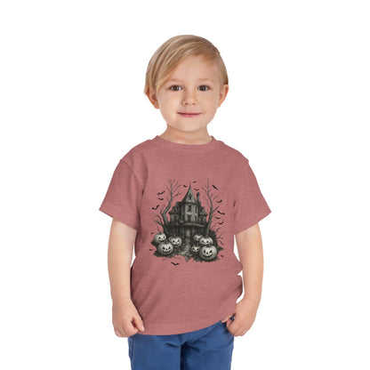 Spooky Halloween House Toddler Christmas Tee