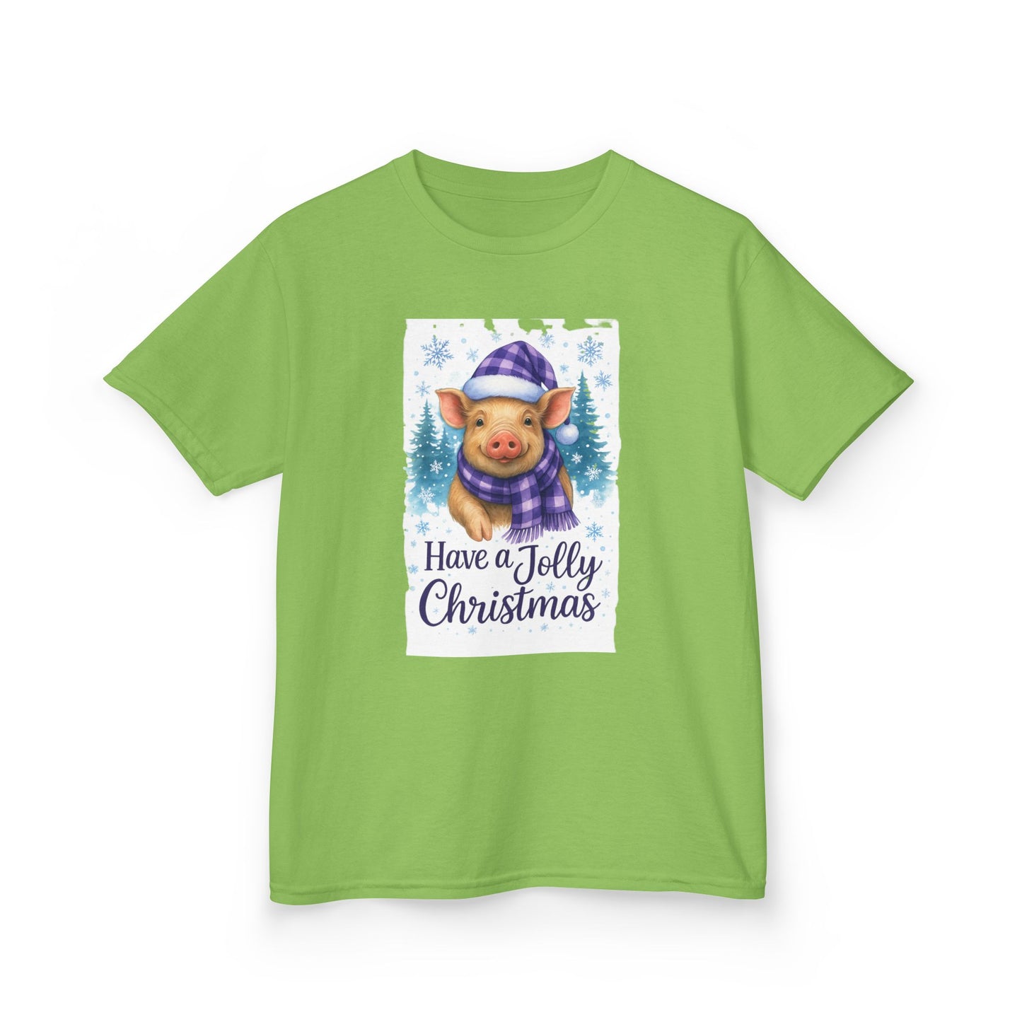 Jolly Pig Christmas Tee - Kids Holiday Shirt