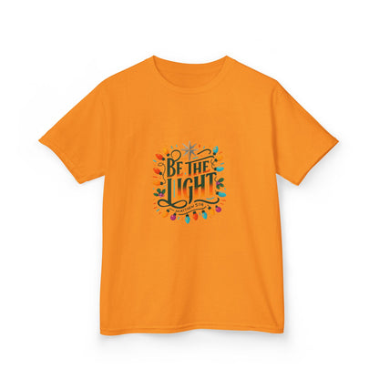 Be the Light Christmas Dinosaur Kids Tee