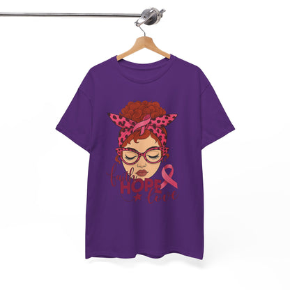Hope, Faith & Love: Pink Ribbon Awareness Tee