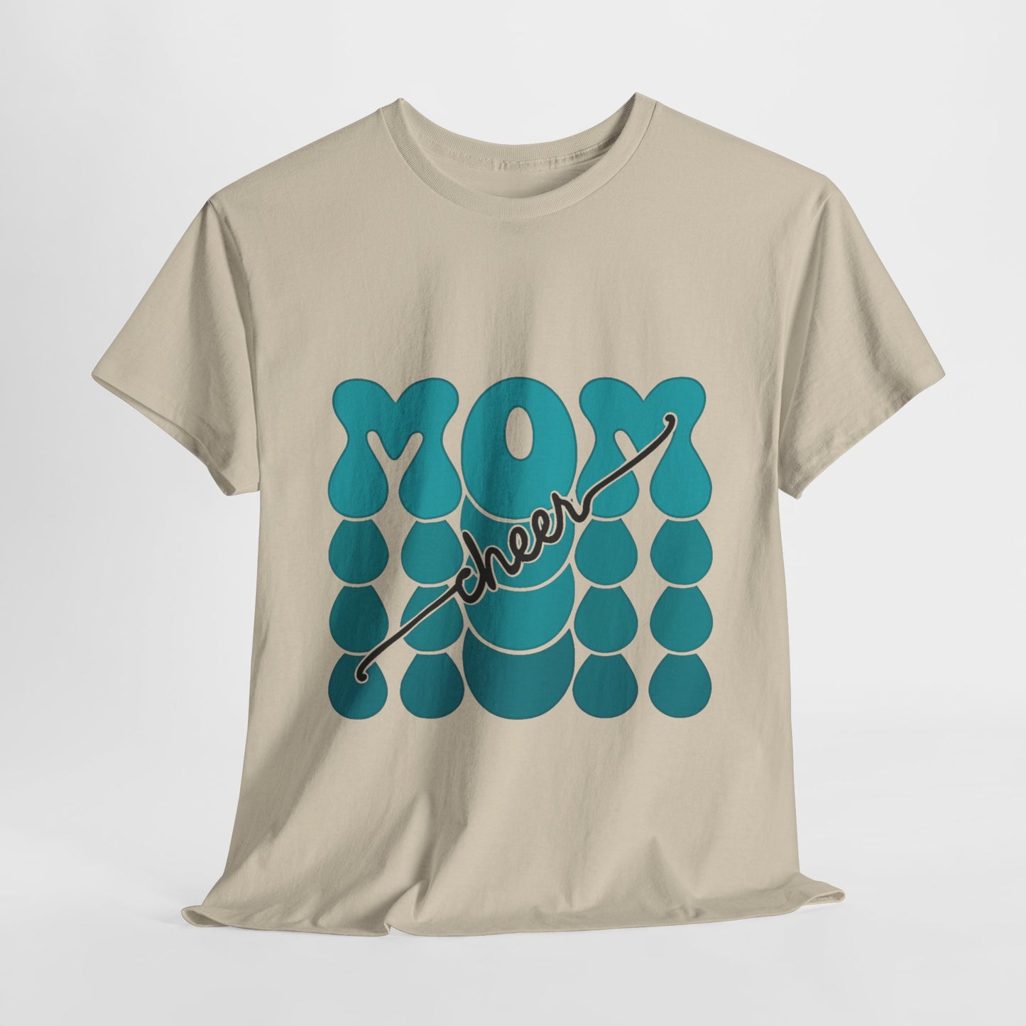 MOM Cheer – Turquoise Spirit Tee