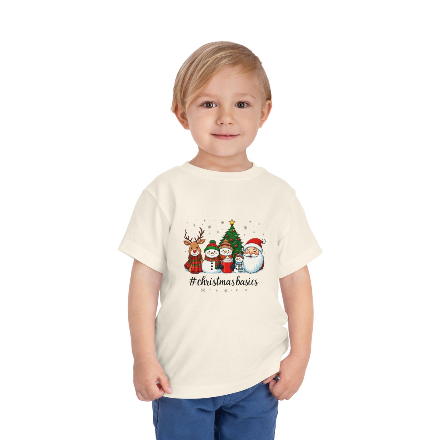 Christmas Basics Toddler Tee - Festive Holiday Fun