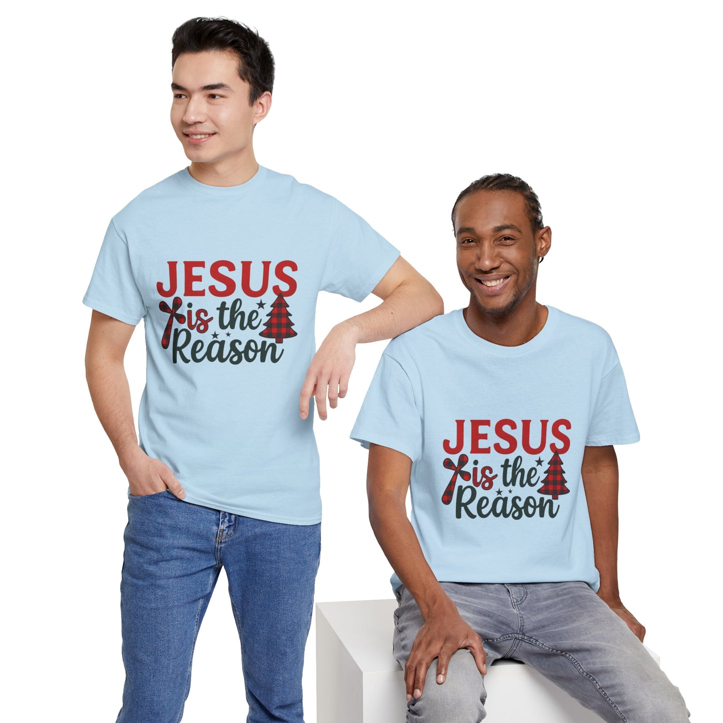 Jesus is the Reason Christmas Tee - Faith-Based Holiday Gift
