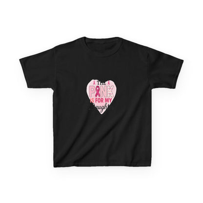 Pink Dinosaur Daughter Tee - Breast Cancer Awareness