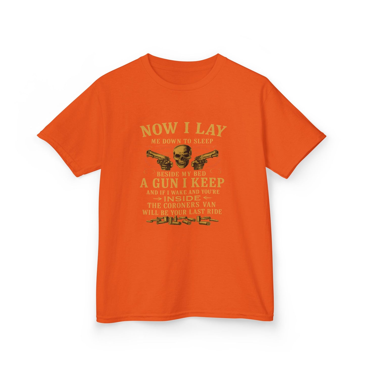 Now I Lay Me Down: Skull & Guns Kids Tee
