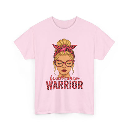 Camiseta de guerrera contra el cáncer de mama - Apoyo del lazo rosa