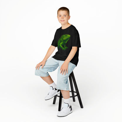 Green Iguana Kids Tee - Fun Shirt for Nature Lovers, Birthday Gift, Summer Wear, Animal Lovers, Eco-Friendly Clothing