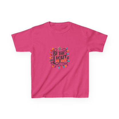 Be the Light Christmas Dinosaur Kids Tee