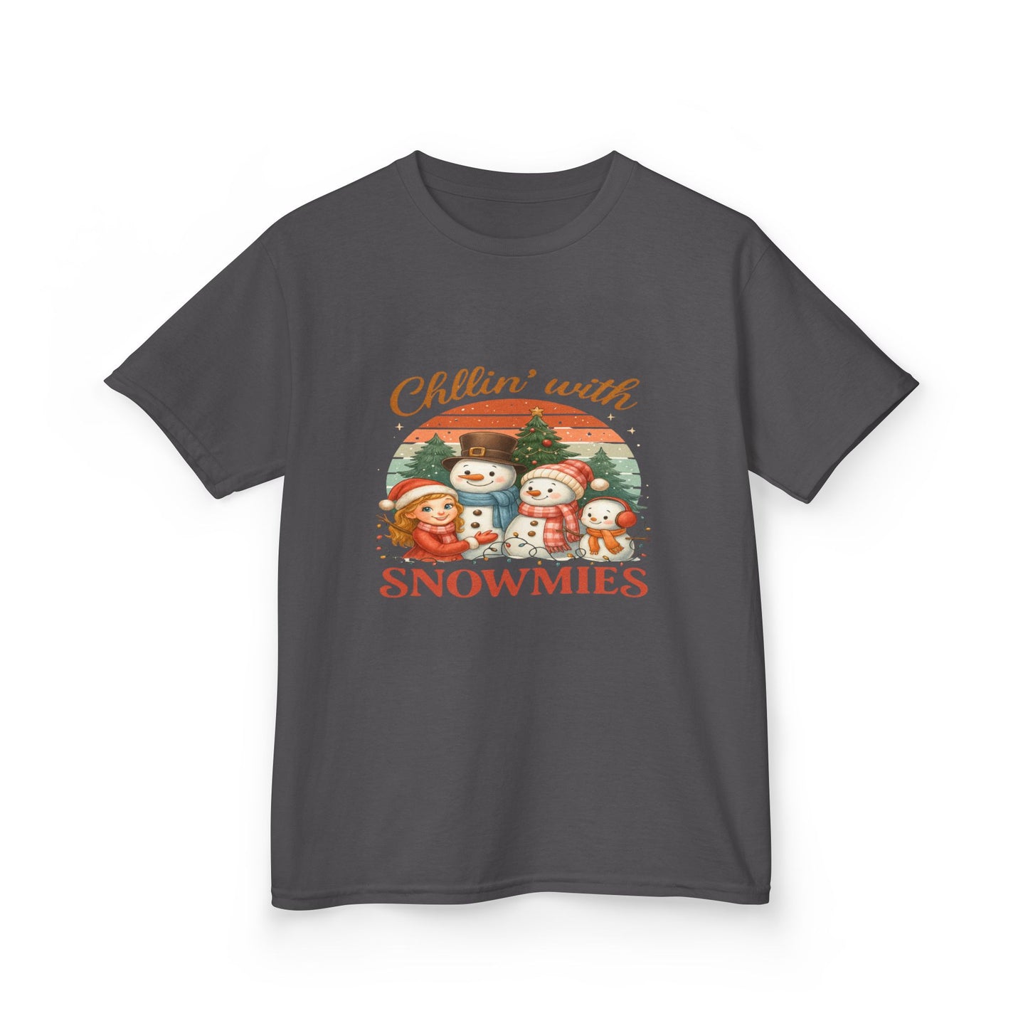 Chillin' with Snowmies Kids Christmas Tee